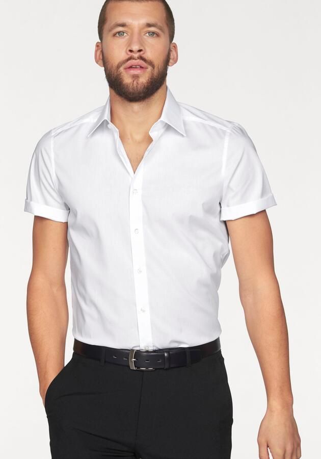 OLYMP Level Five Body fit zakelijk overhemd met 1 2-mouwen model 'NEW YORK' - Foto 8