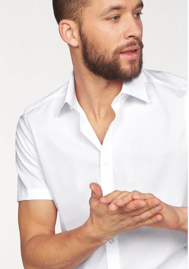 OLYMP Level Five Body fit zakelijk overhemd met 1 2-mouwen model 'NEW YORK' - Foto 4