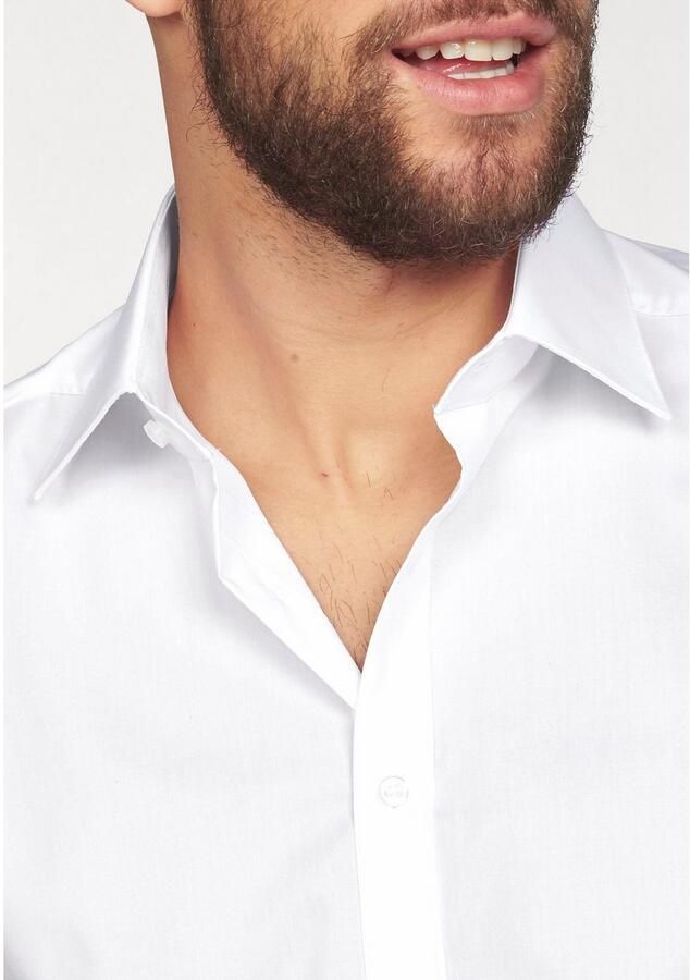 OLYMP Level Five Body fit zakelijk overhemd met 1 2-mouwen model 'NEW YORK' - Foto 5