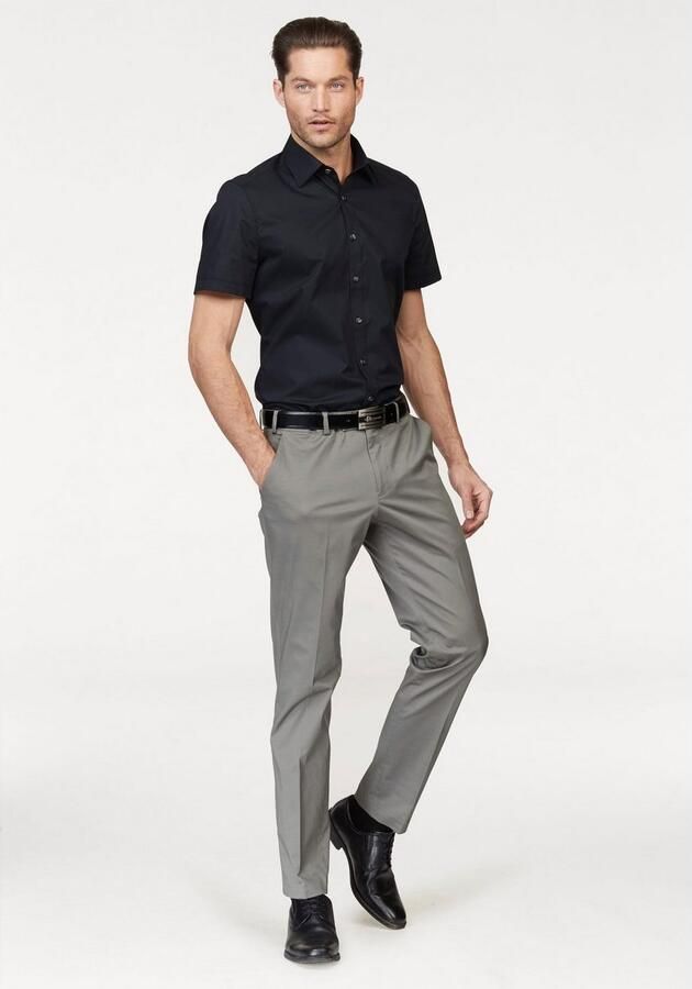 OLYMP Level Five Body fit zakelijk overhemd met 1 2-mouwen model 'NEW YORK' - Foto 5