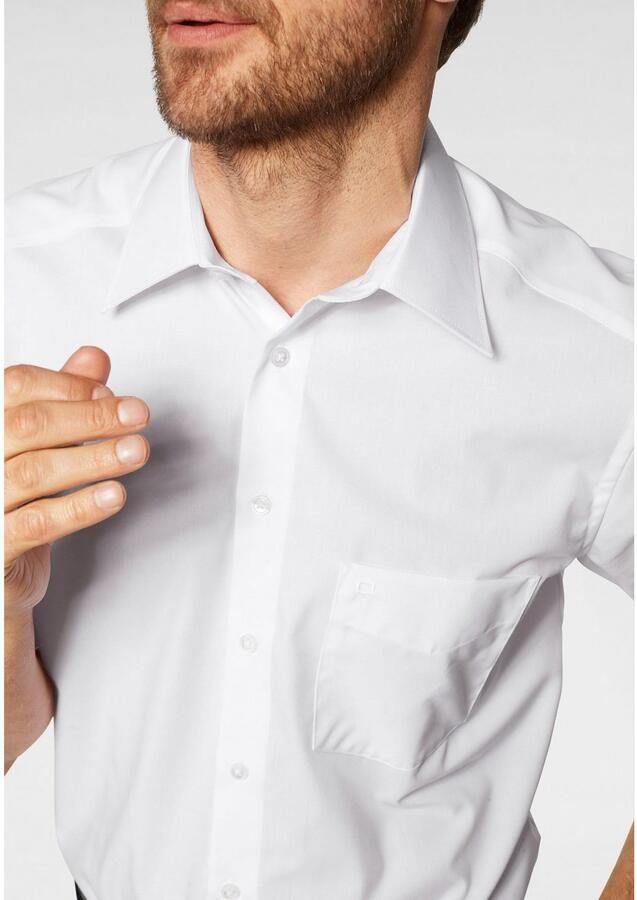 OLYMP Overhemd met korte mouwen Luxor comfort fit Korte mouwen shirt met borstzak strijkvrij - Foto 4
