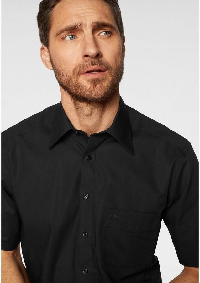 OLYMP Overhemd met korte mouwen Luxor comfort fit Korte mouwen shirt met borstzak strijkvrij - Foto 2