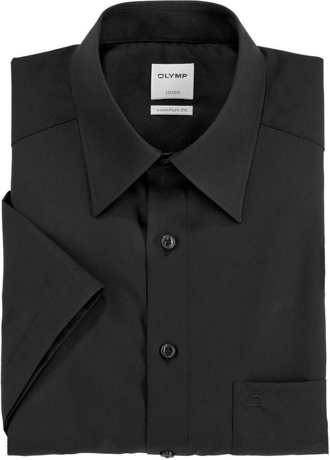 OLYMP Overhemd met korte mouwen Luxor comfort fit Korte mouwen shirt met borstzak strijkvrij