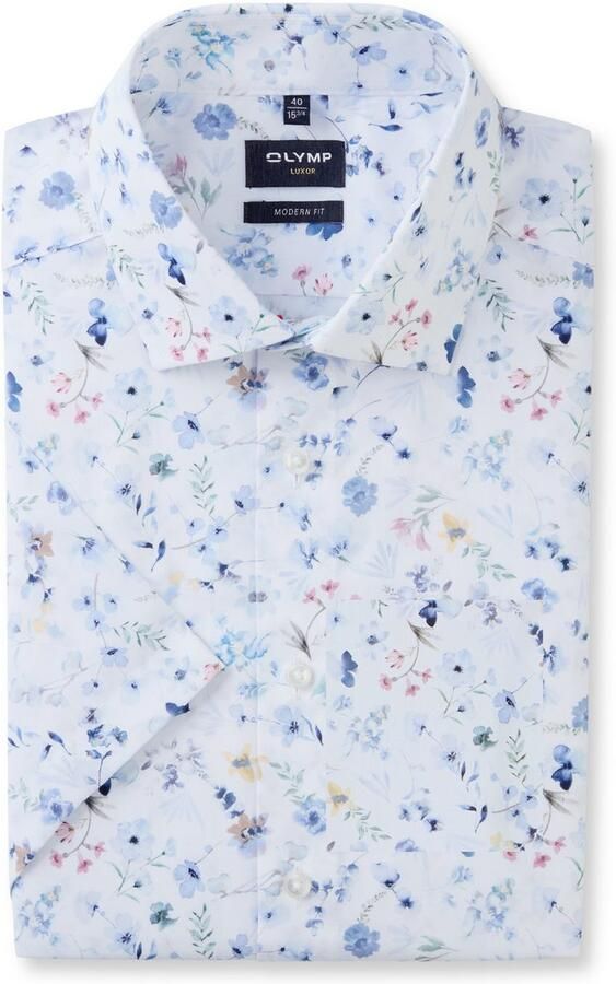 Olymp Modern fit zakelijk overhemd met 1 2-mouwen - Foto 4