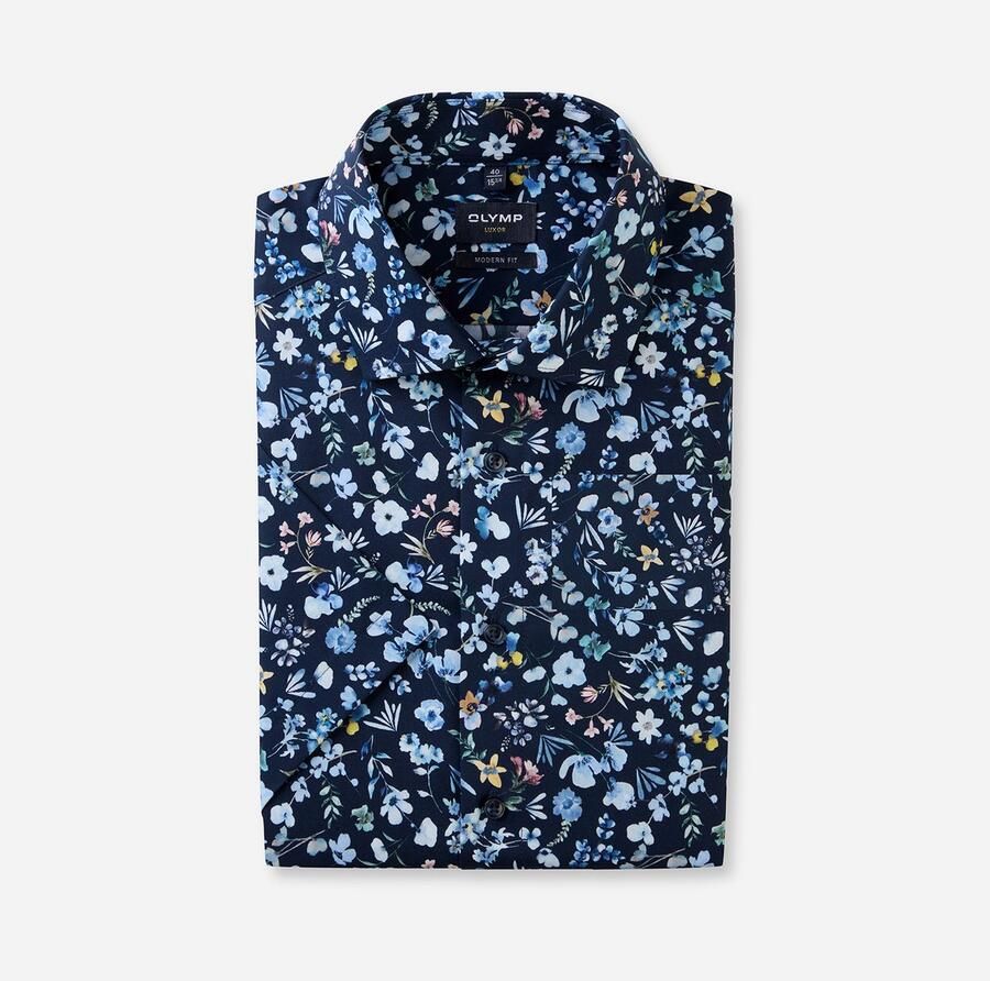 OLYMP Overhemd met korte mouwen Luxor modern fit - Foto 3