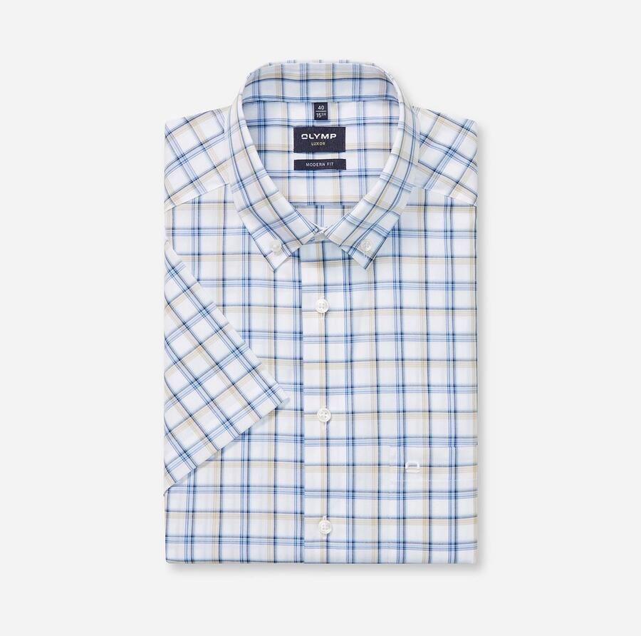 OLYMP Overhemd met korte mouwen Luxor modern fit - Foto 3