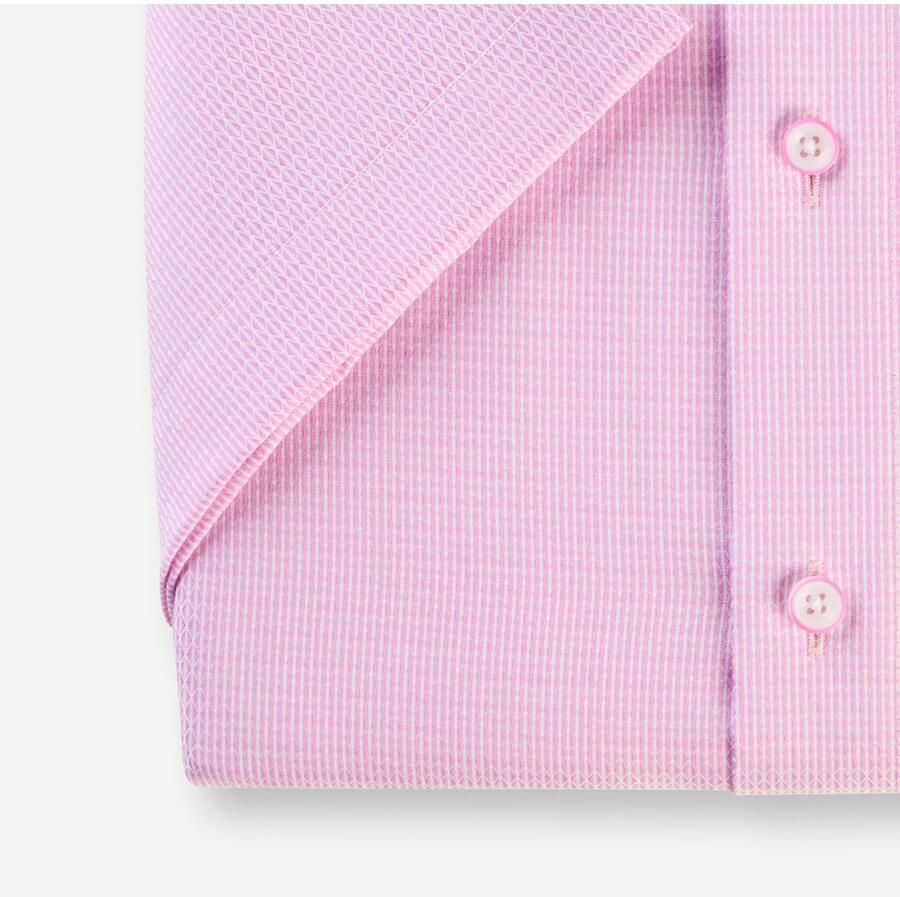 OLYMP Overhemd met korte mouwen Luxor modern fit met een fijne structuur