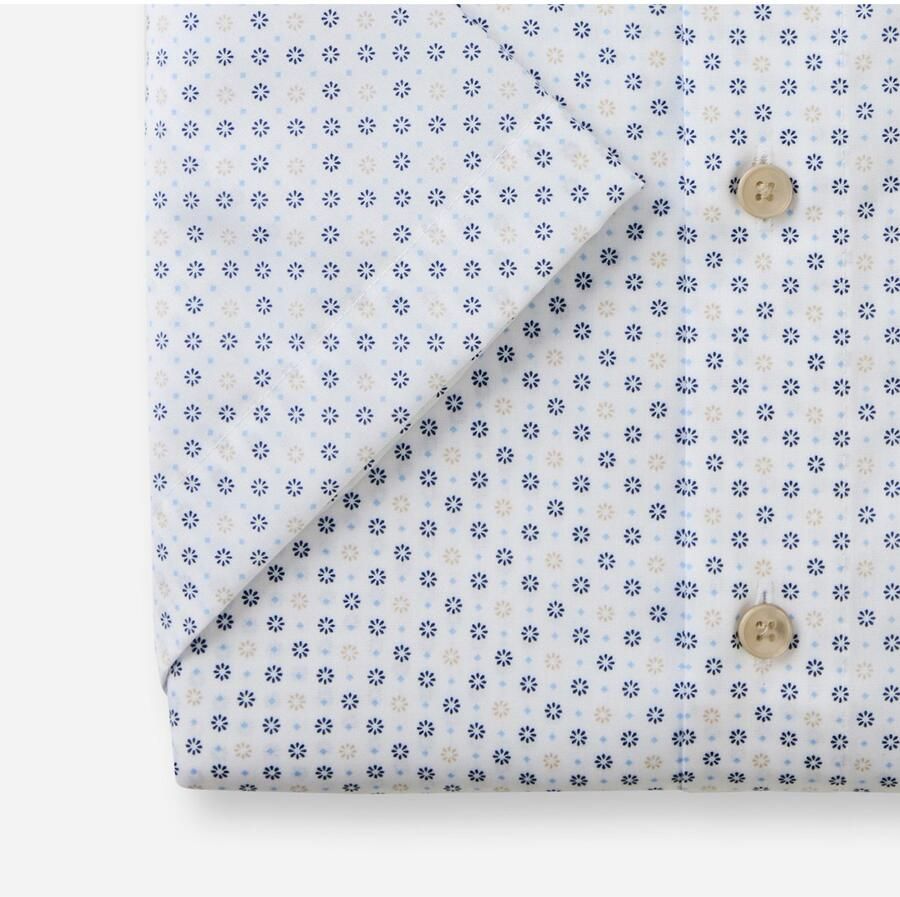 OLYMP Overhemd met korte mouwen Luxor modern fit met meerkleurige druk