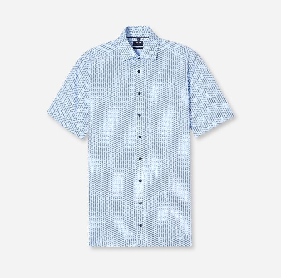 OLYMP Overhemd met korte mouwen Luxor modern fit met modieuze print - Foto 4