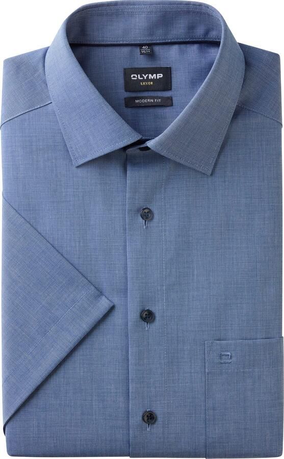 OLYMP Overhemd met korte mouwen met borstzak - Foto 3