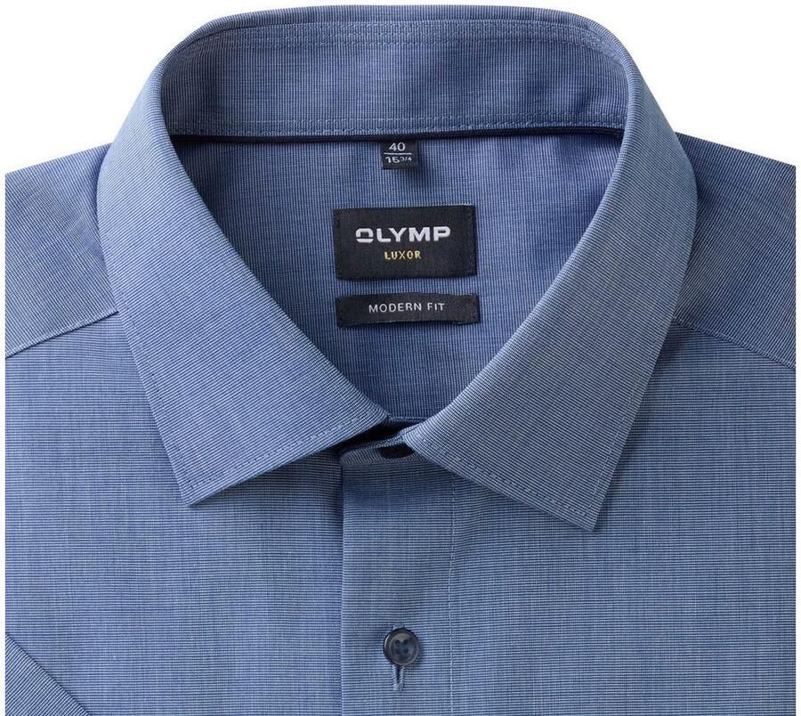 OLYMP Overhemd met korte mouwen met borstzak