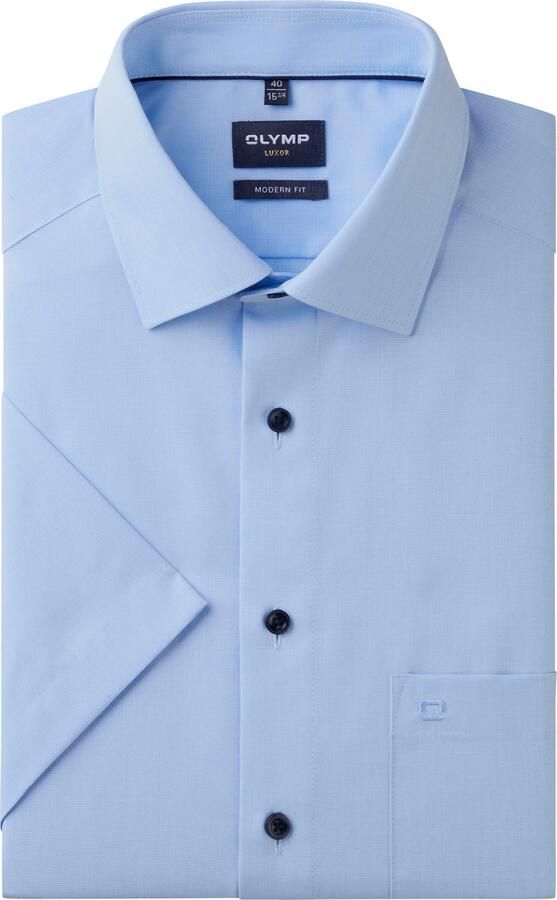 OLYMP Overhemd met korte mouwen met borstzak - Foto 3