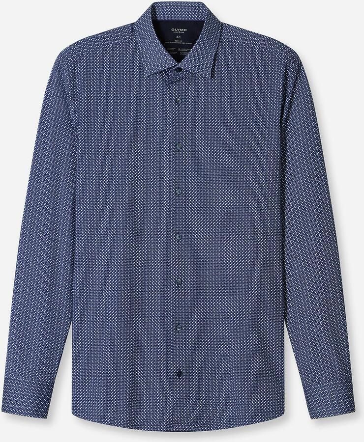 OLYMP Overhemd met lange mouwen 24 7 Level 5 Ade d rekbaar body fit New York Kentkraag Flex Jersey - Foto 5