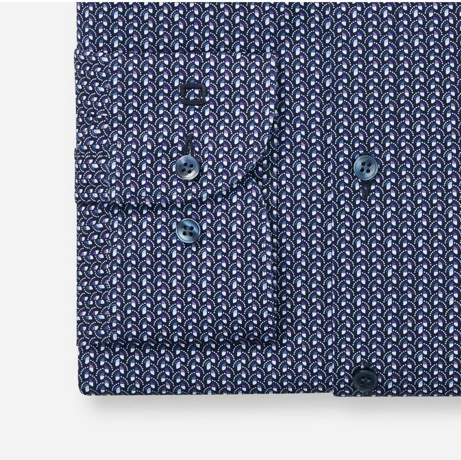 OLYMP Overhemd met lange mouwen 24 7 Level 5 Ade d rekbaar body fit New York Kentkraag Flex Jersey