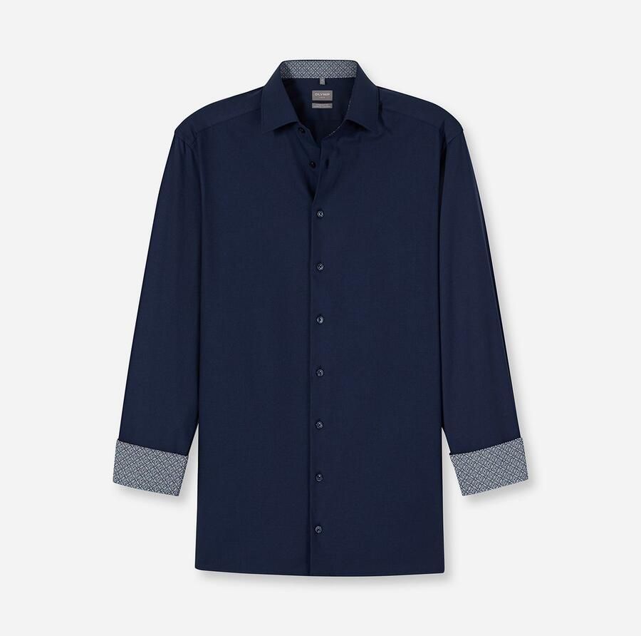 OLYMP Overhemd met lange mouwen 24 7 Luxor comfort fit Climate Control zakelijk overhemd New-Kentkraag comfort fit - Foto 4