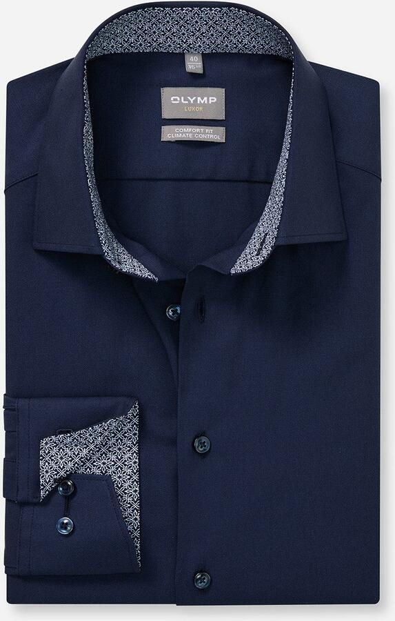 OLYMP Overhemd met lange mouwen 24 7 Luxor comfort fit Climate Control zakelijk overhemd New-Kentkraag comfort fit - Foto 3
