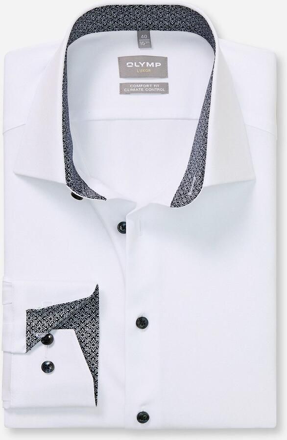 OLYMP Overhemd met lange mouwen 24 7 Luxor comfort fit Climate Control zakelijk overhemd New-Kentkraag comfort fit - Foto 5