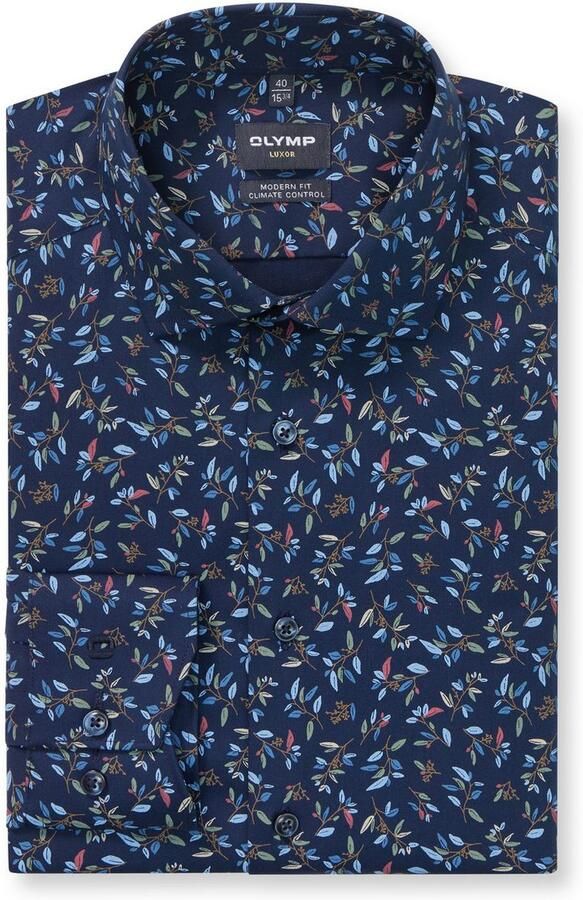 OLYMP Overhemd met lange mouwen 24 7 Luxor modern fit Climate Control Global-Kentkraag modern fit zakelijk overhemd - Foto 2