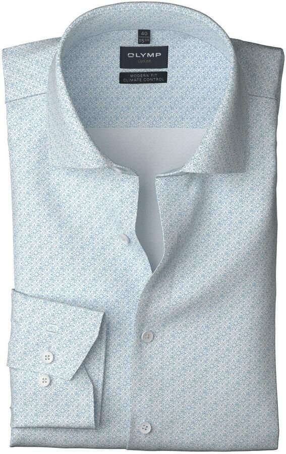 OLYMP Overhemd met lange mouwen 24 Seven Luxor Climate Control modern fit zakelijk overhemd Global-Kentkraag rekbaar - Foto 5