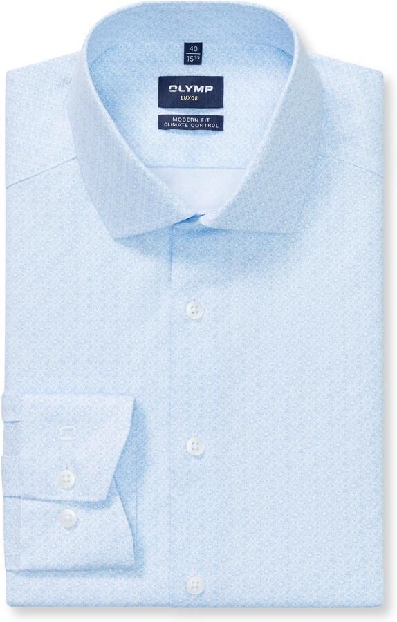 OLYMP Overhemd met lange mouwen 24 Seven Luxor Climate Control modern fit zakelijk overhemd Global-Kentkraag rekbaar - Foto 4