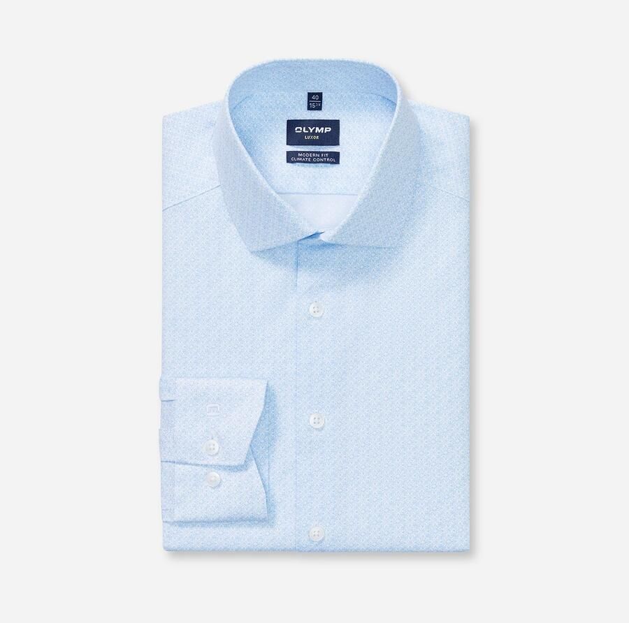 OLYMP Overhemd met lange mouwen 24 Seven Luxor Climate Control modern fit zakelijk overhemd Global-Kentkraag rekbaar - Foto 3