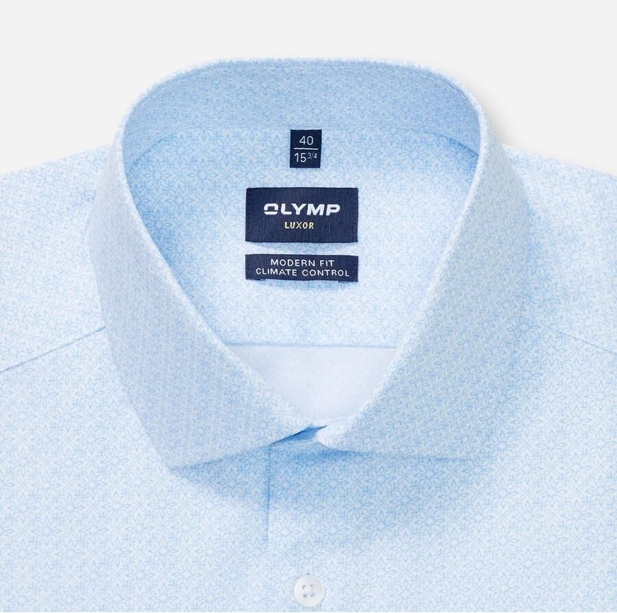 OLYMP Overhemd met lange mouwen 24 Seven Luxor Climate Control modern fit zakelijk overhemd Global-Kentkraag rekbaar - Foto 2