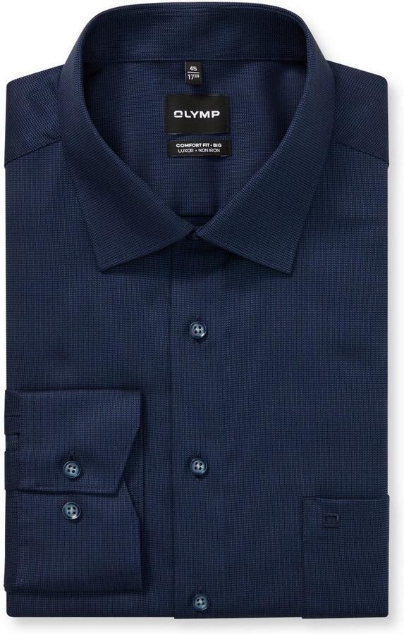 OLYMP Overhemd met lange mouwen Big & Tall Nieuwe COMFORT FIT BIG collectie business overhemd new-kentkraag - Foto 3