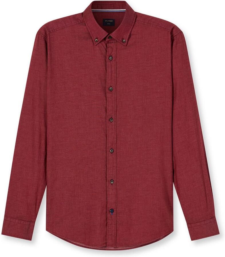 OLYMP Overhemd met lange mouwen Button-down kraag regular fit casual