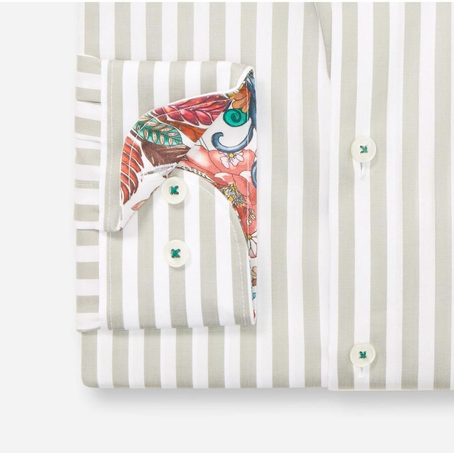 OLYMP Overhemd met lange mouwen Level 5 gestreept body fit new york kentkraag zakelijk overhemd - Foto 2