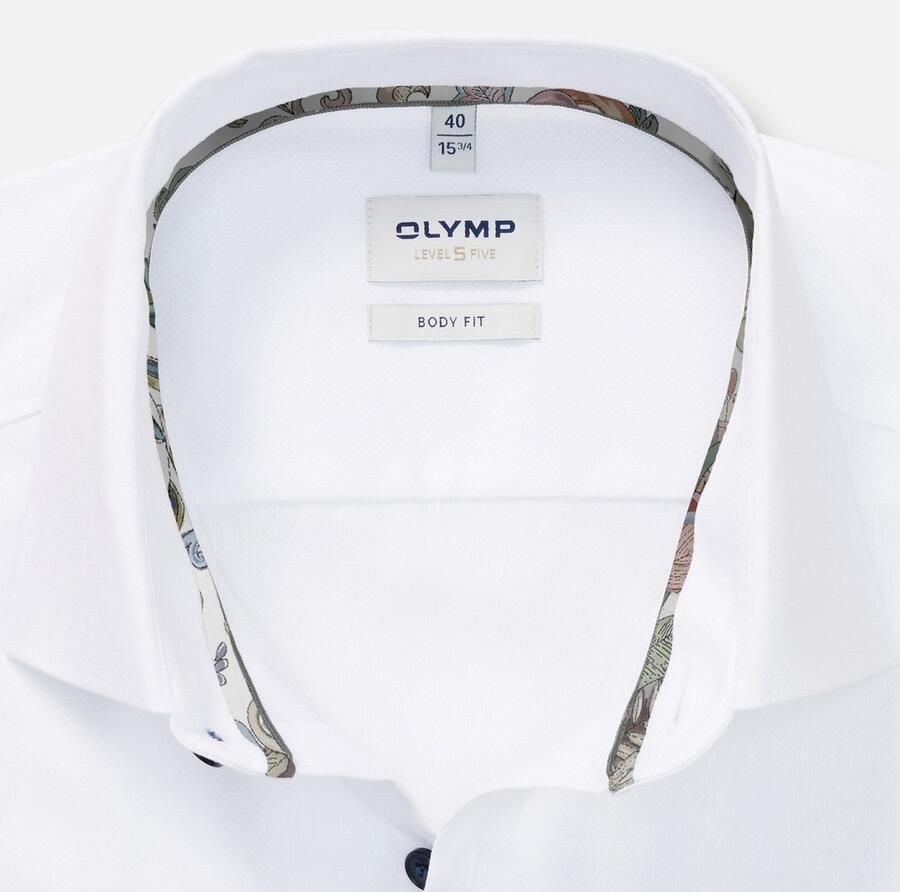 OLYMP Overhemd met lange mouwen Level 5 New York Kentkraag body fit business overhemd extra lange mouw - Foto 3