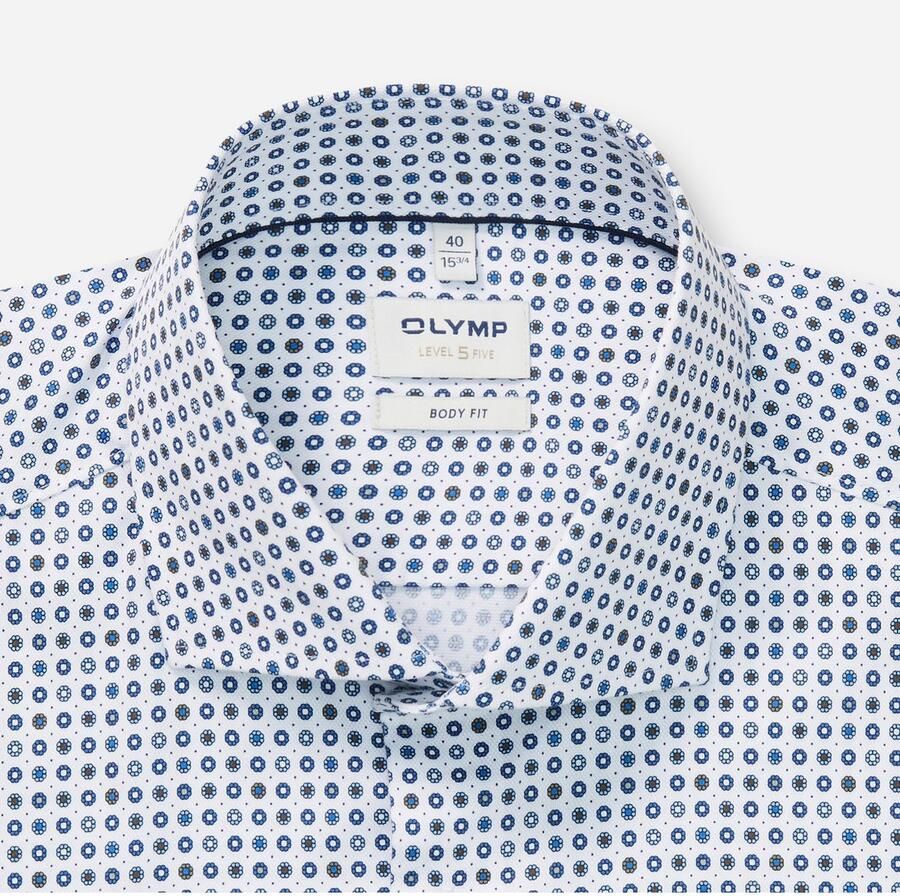 OLYMP Overhemd met lange mouwen Level 5 Royal-Kentkraag body fit business overhemd extra lange mouw