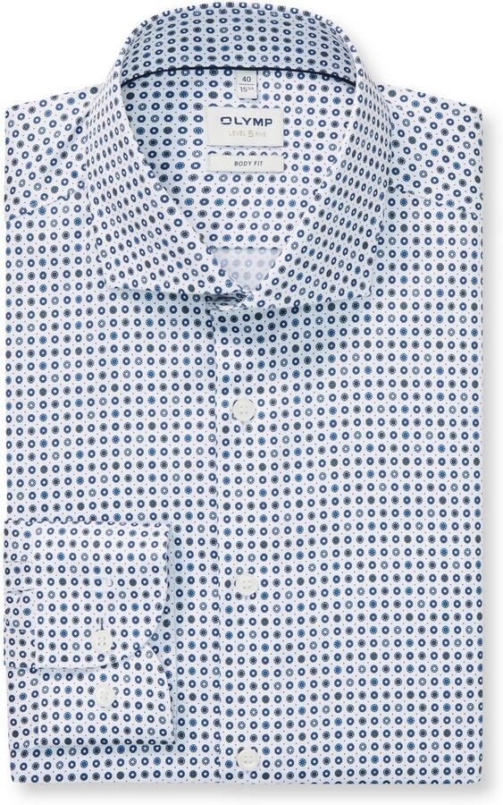 OLYMP Overhemd met lange mouwen Level 5 Royal-Kentkraag body fit business overhemd extra lange mouw - Foto 2