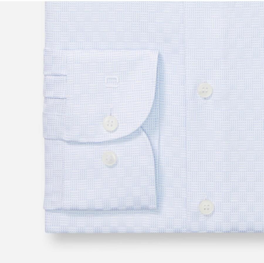 OLYMP Overhemd met lange mouwen Level Five body fit haaienboord weefpatroon zakelijk overhemd - Foto 2