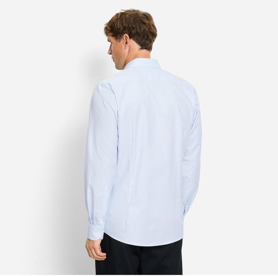 OLYMP Overhemd met lange mouwen Level Five body fit haaienboord weefpatroon zakelijk overhemd - Foto 3