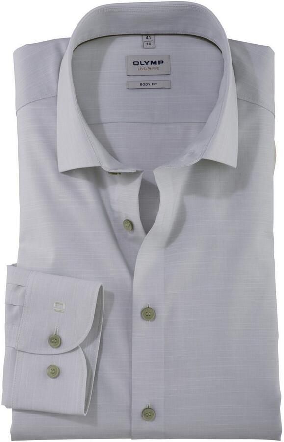 OLYMP Level Five Slim fit zakelijk overhemd met kentkraag - Foto 2
