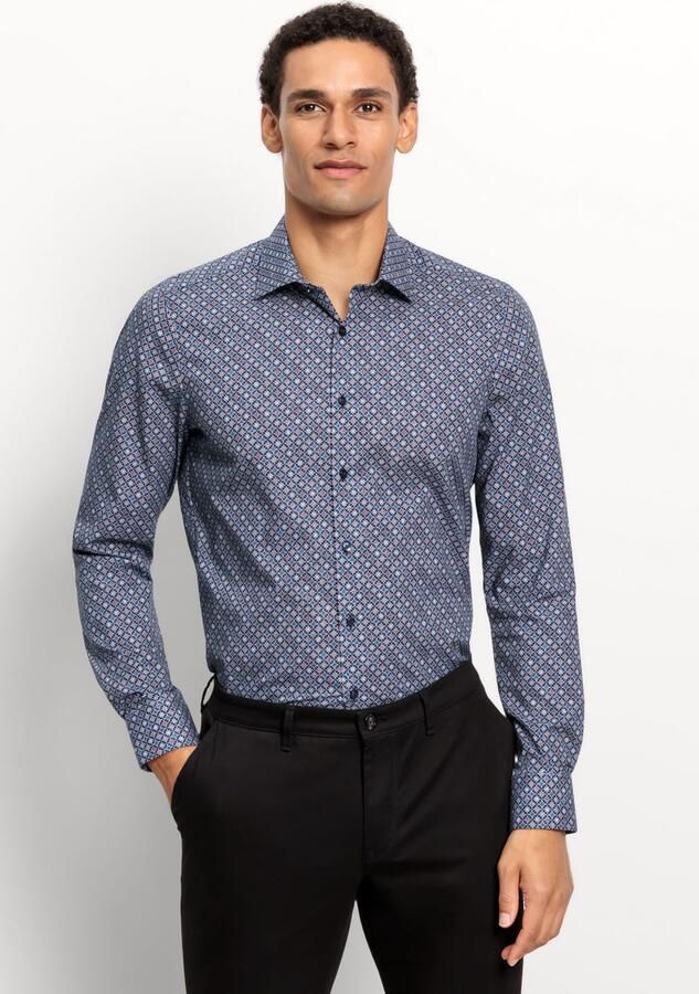 OLYMP Level Five Body fit zakelijk overhemd met kentkraag - Foto 6