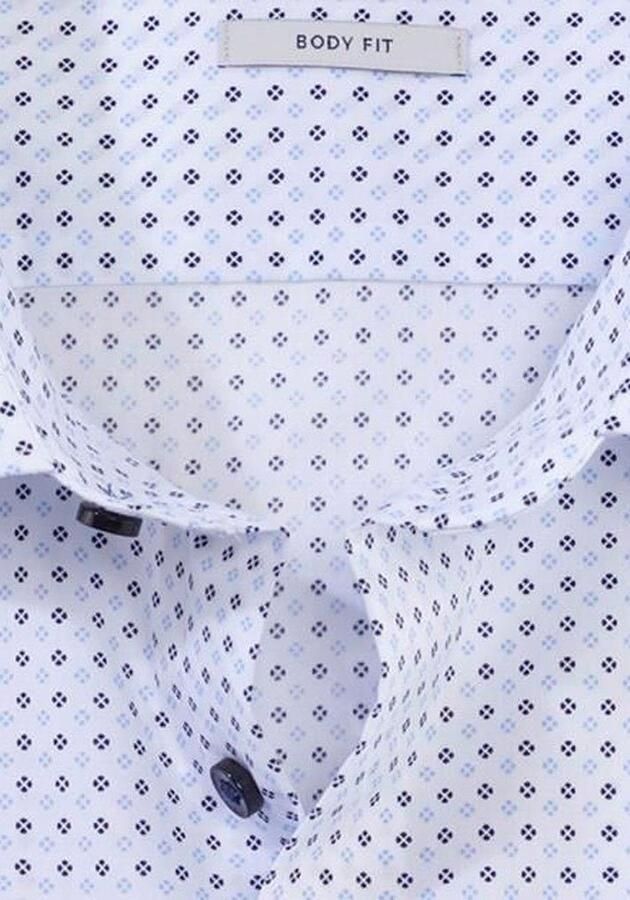 OLYMP Level Five Slim fit zakelijk overhemd met all-over print - Foto 3