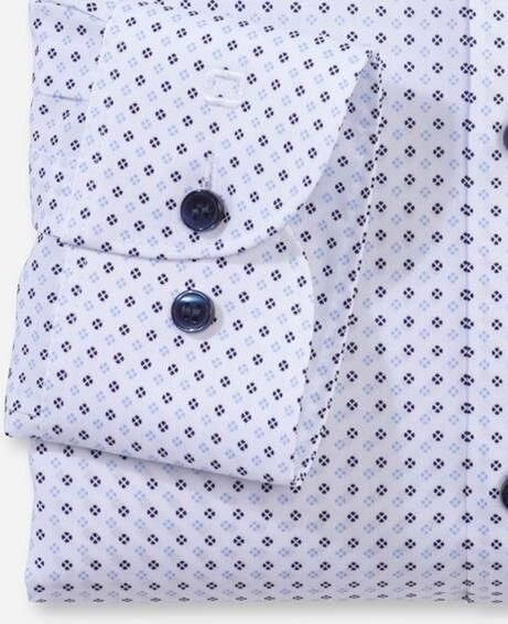 OLYMP Level Five Slim fit zakelijk overhemd met all-over print - Foto 4