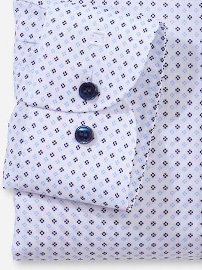 OLYMP Level Five Slim fit zakelijk overhemd met all-over print