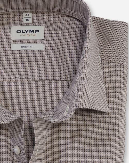 OLYMP Level Five Slim fit zakelijk overhemd met effen structuur