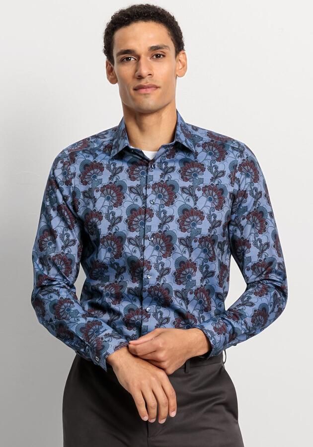 OLYMP Overhemd met lange mouwen Level Five body fit met modieuze print lange mouw - Foto 5