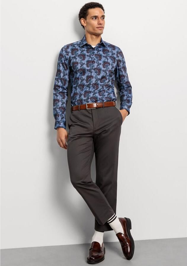 OLYMP Overhemd met lange mouwen Level Five body fit met modieuze print lange mouw - Foto 3