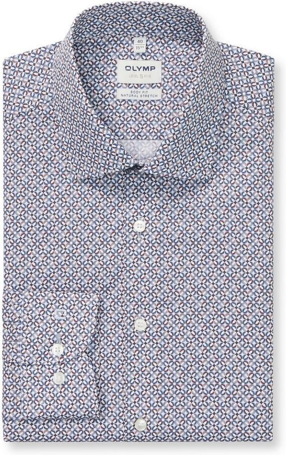 OLYMP Overhemd met lange mouwen Level Five body fit zakelijk overhemd new york kentkraag - Foto 9