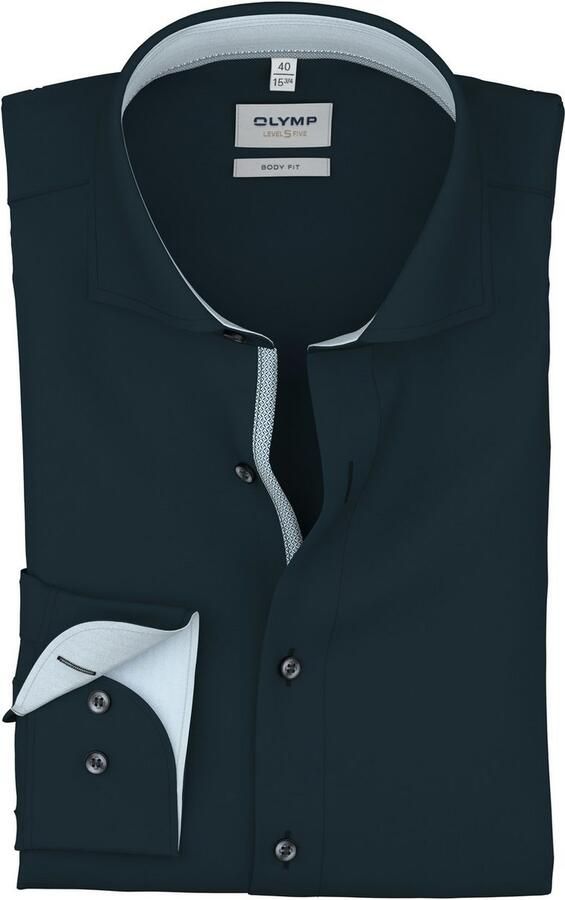 OLYMP Overhemd met lange mouwen Level Five Royal Kentkraag business overhemd body fit - Foto 2