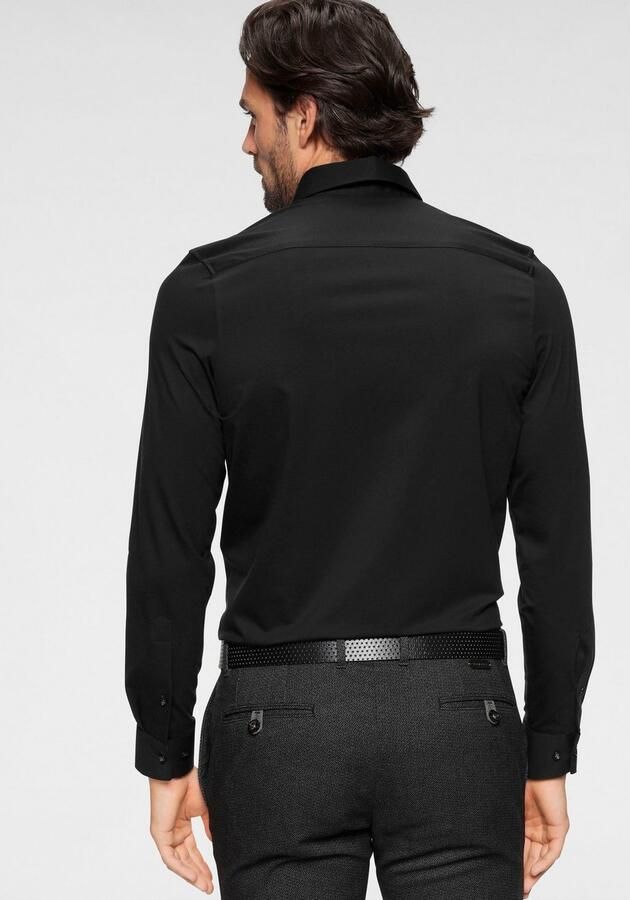 OLYMP Overhemd met lange mouwen Luxor 24 Seven modern fit jersey shirt met geurremmende materiaaleigenschappen - Foto 9