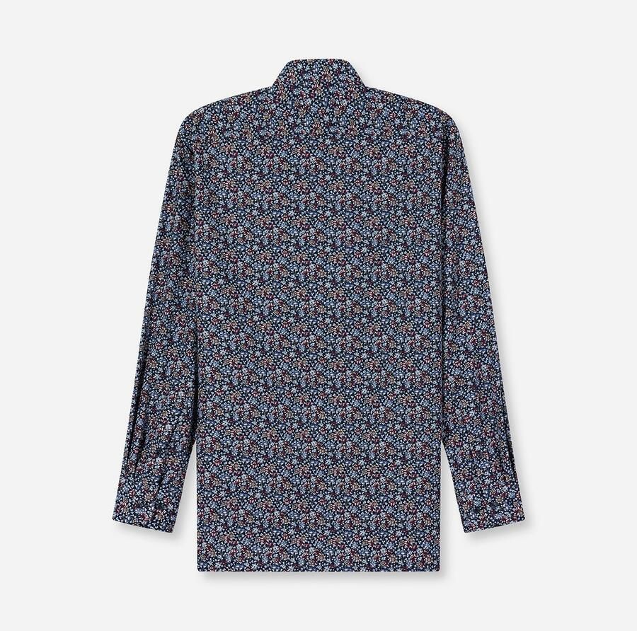 OLYMP Overhemd met lange mouwen LUXOR met patroon zakelijk overhemd comfort fit new-kentkraag