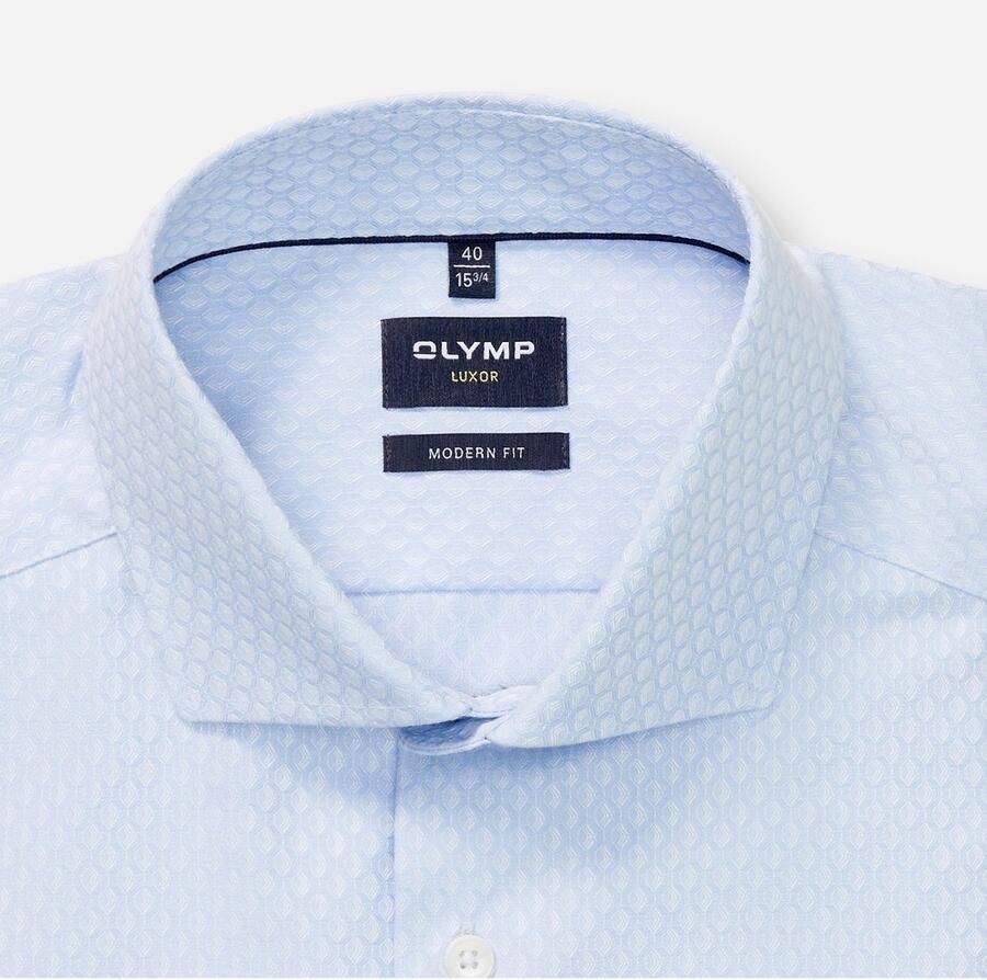 OLYMP Overhemd met lange mouwen Luxor modern fit fijne structuur zakelijk overhemd. royal-kentkraag modern fit - Foto 2