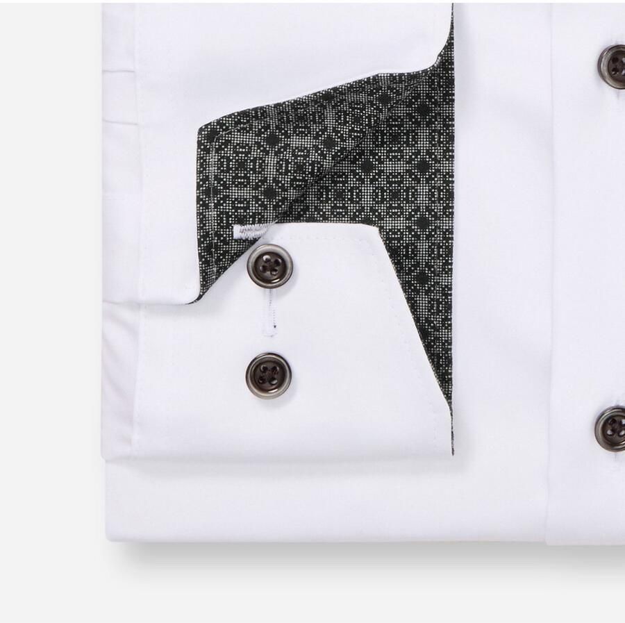 OLYMP Overhemd met lange mouwen Luxor modern fit Global-Kentkraag overhemd modern fit