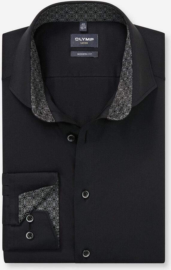 OLYMP Overhemd met lange mouwen Luxor modern fit Global-Kentkraag overhemd modern fit - Foto 3