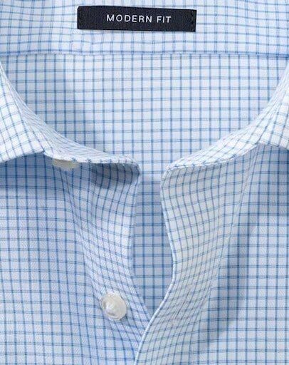 Olymp Modern fit zakelijk overhemd met rasterruit model 'Global' - Foto 2